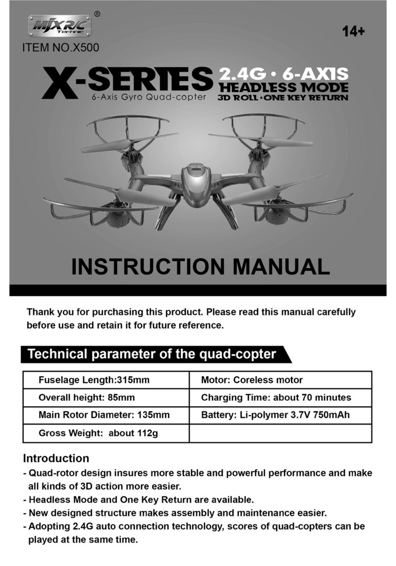 MJX R/C X500 instruction manual