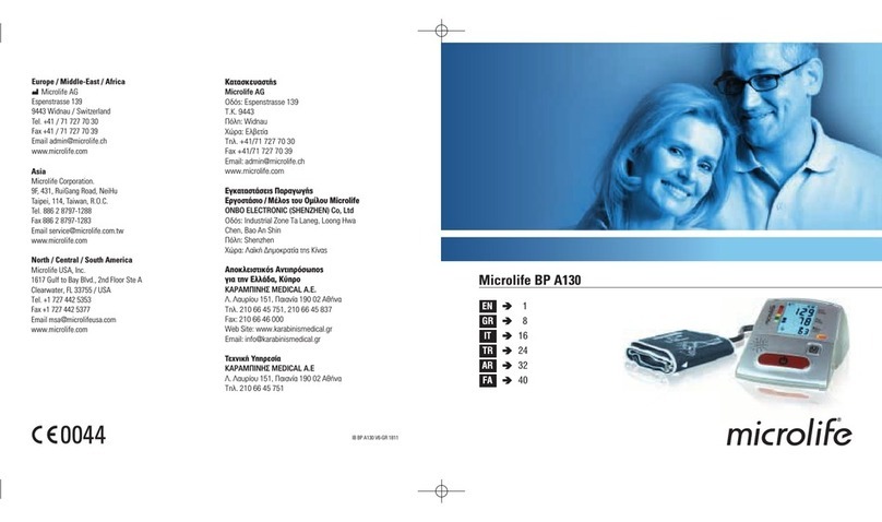 Microlife BP A130 User manual