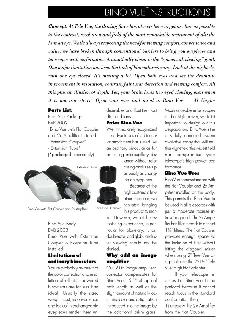 TeleVue BINO VUE instructions