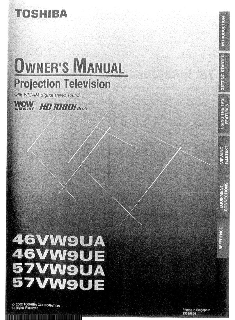 Toshiba 46VW9UA User manual