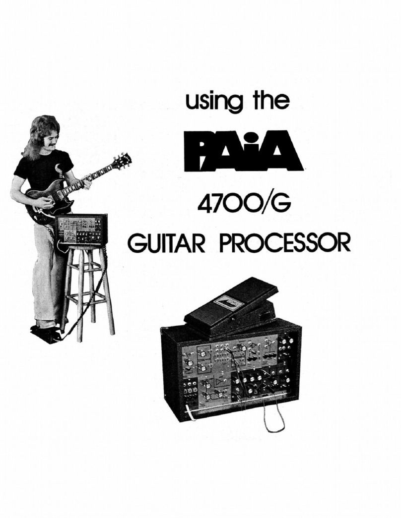 Paia 4700 G user manual