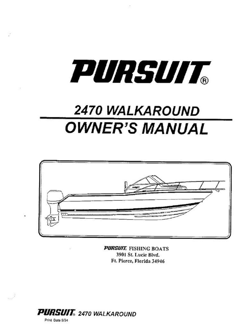 PURSUIT 2470 WALKAROUND owner's manual