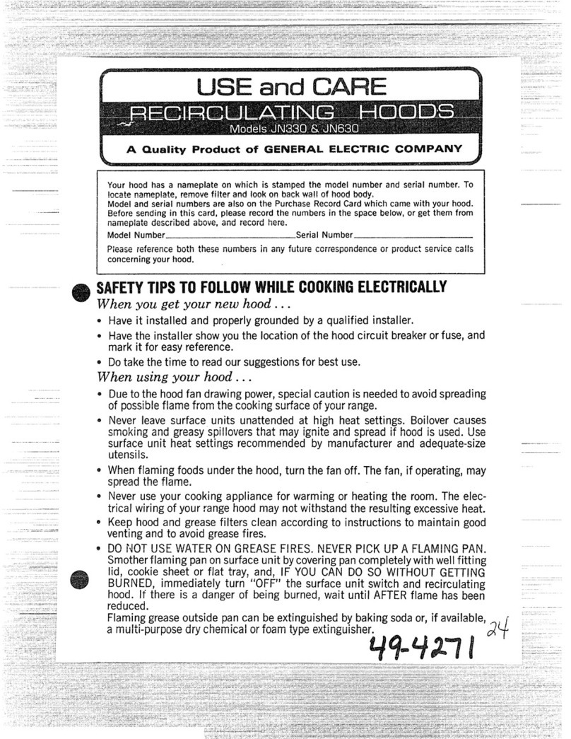 GE JN330 Installation instructions