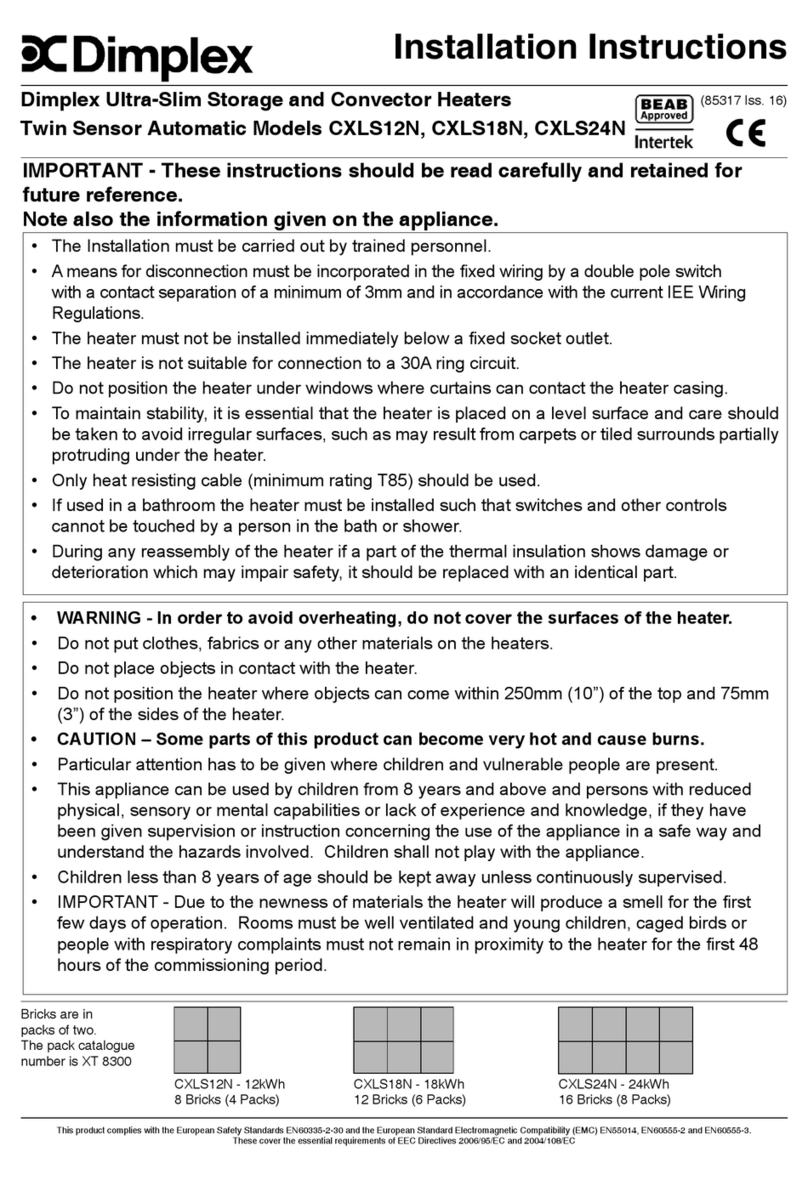 Dimplex CXLS24 User manual