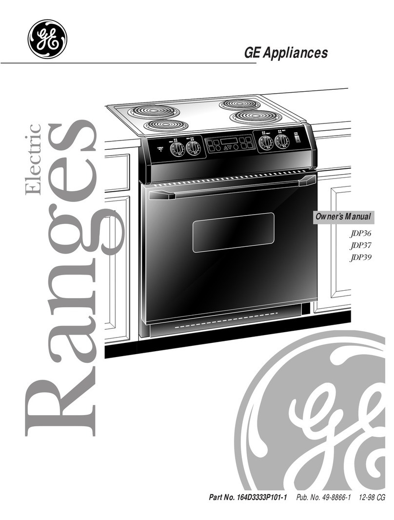 GE JDP36 User manual
