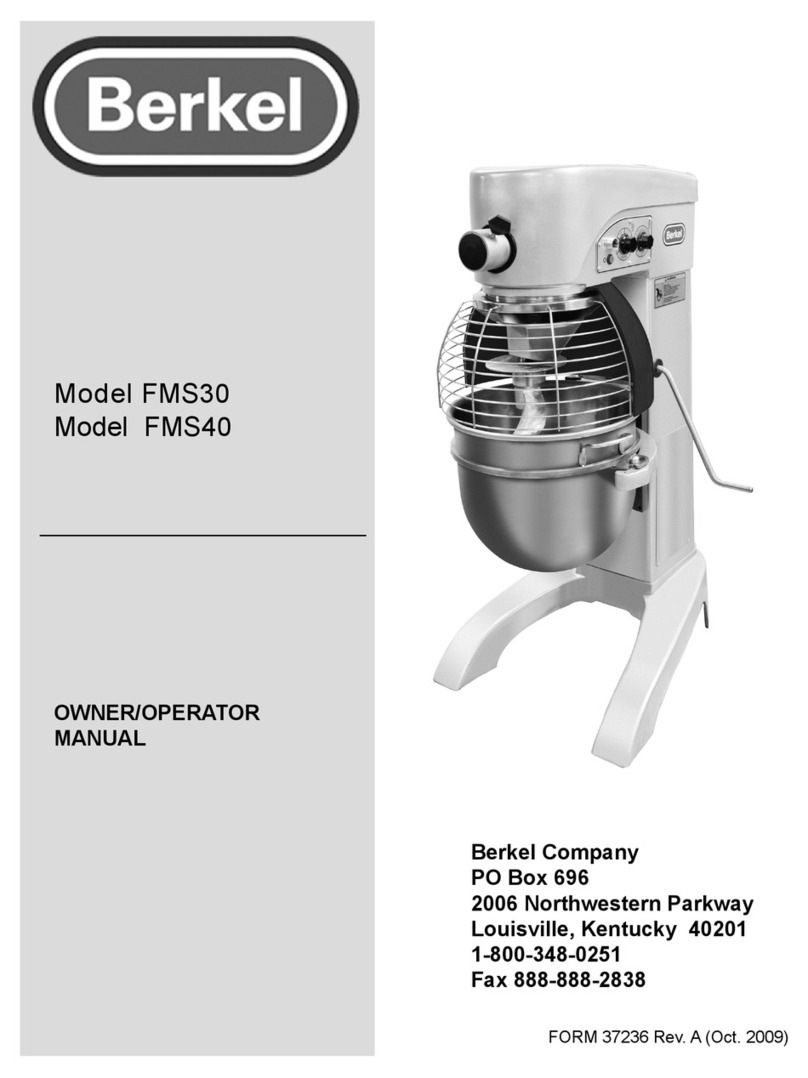 Berkel FMS30 owner's manual