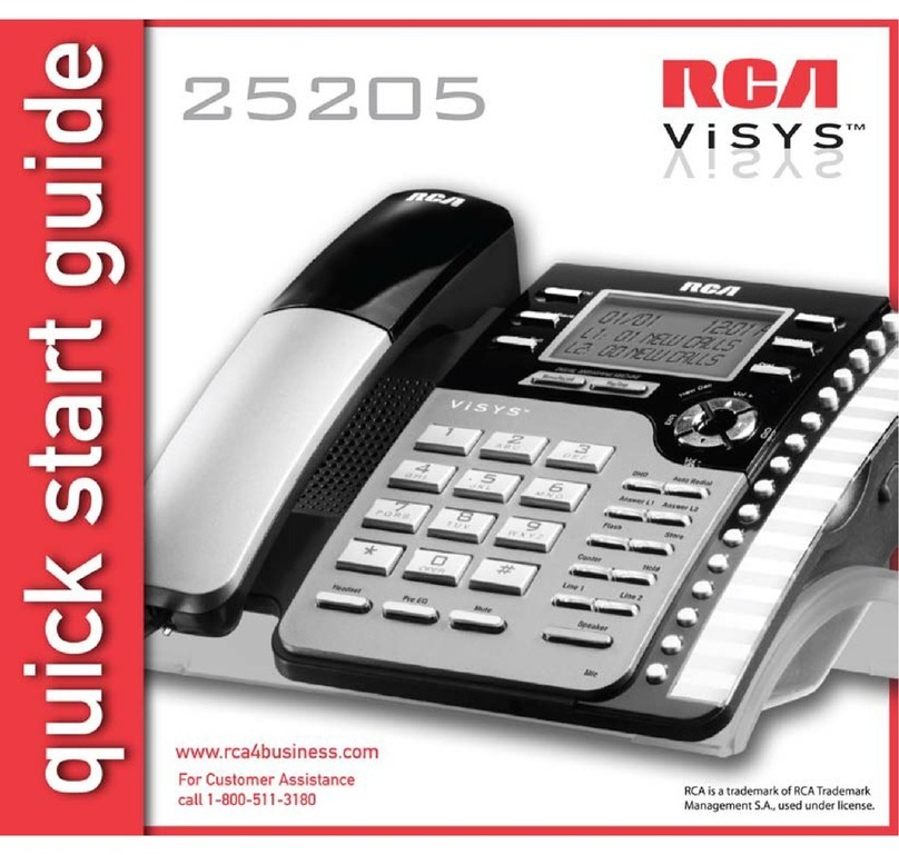 RCA ViSYS 25205 User manual