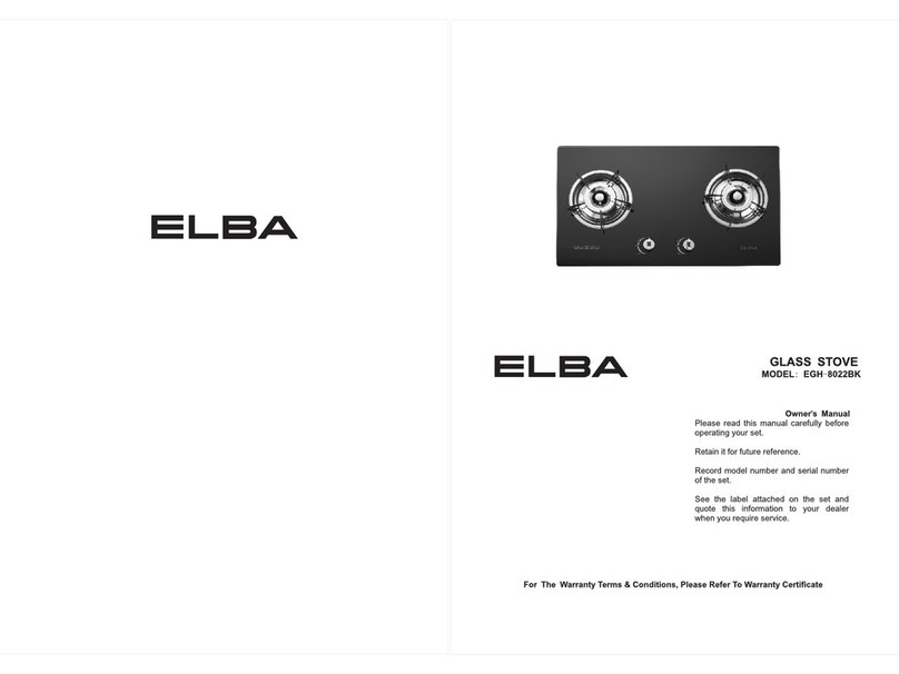 Elba EGH-8022BK owner's manual