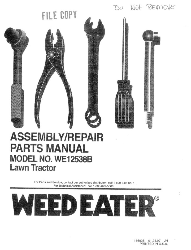 Weed Eater WE12538B User manual