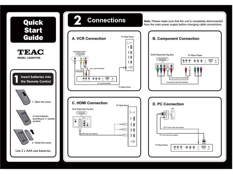 Teac LE5091FHD User manual