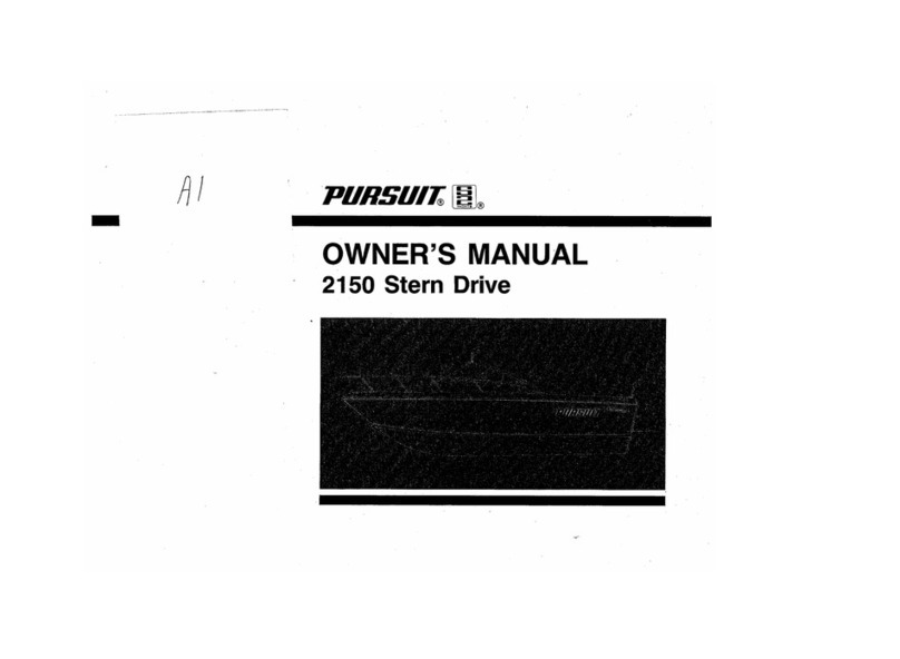 PURSUIT 2150 Stern Drive User manual