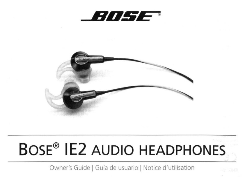Bose IE2 User manual Bose IE2 User manual