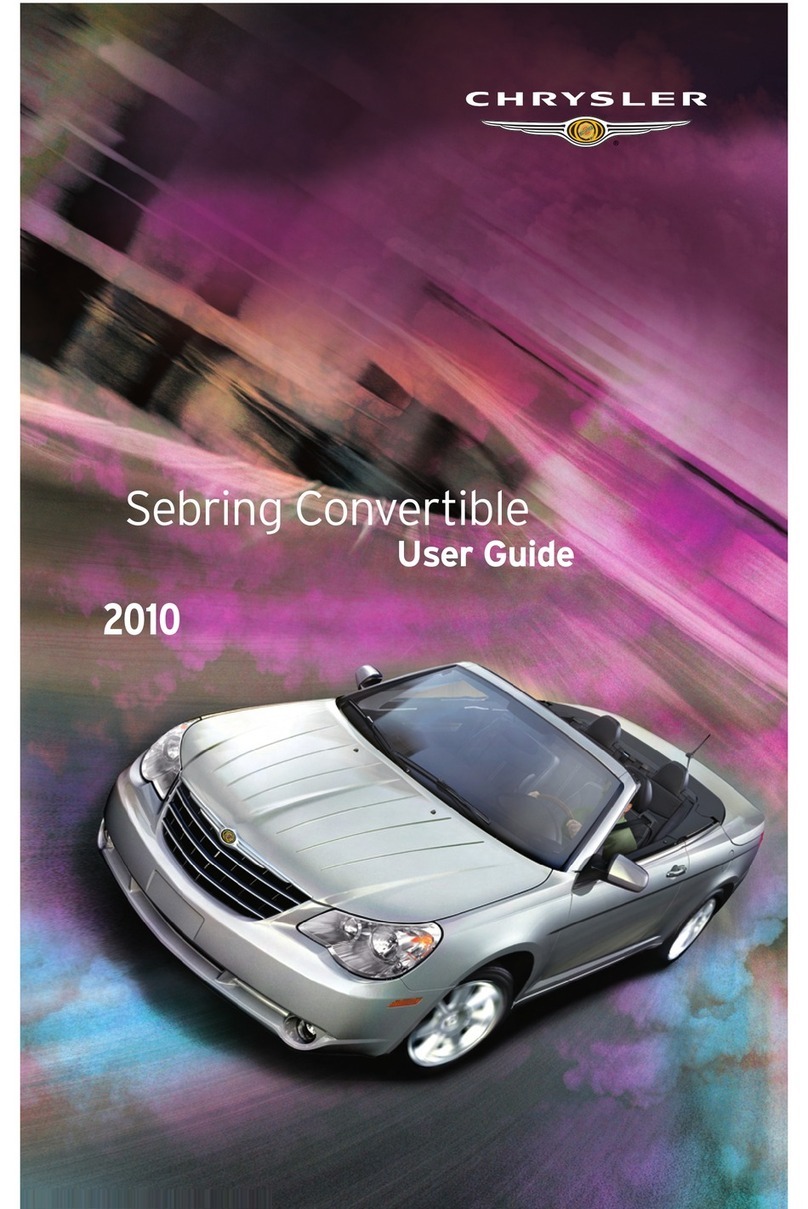 Chrysler Sebring Convertible 2010 User manual