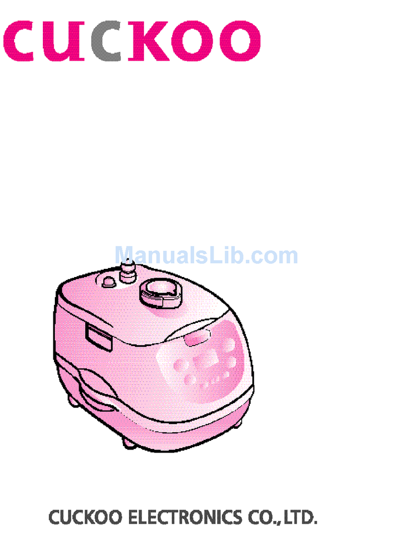 Cuckoo CRP-B1070F User manual