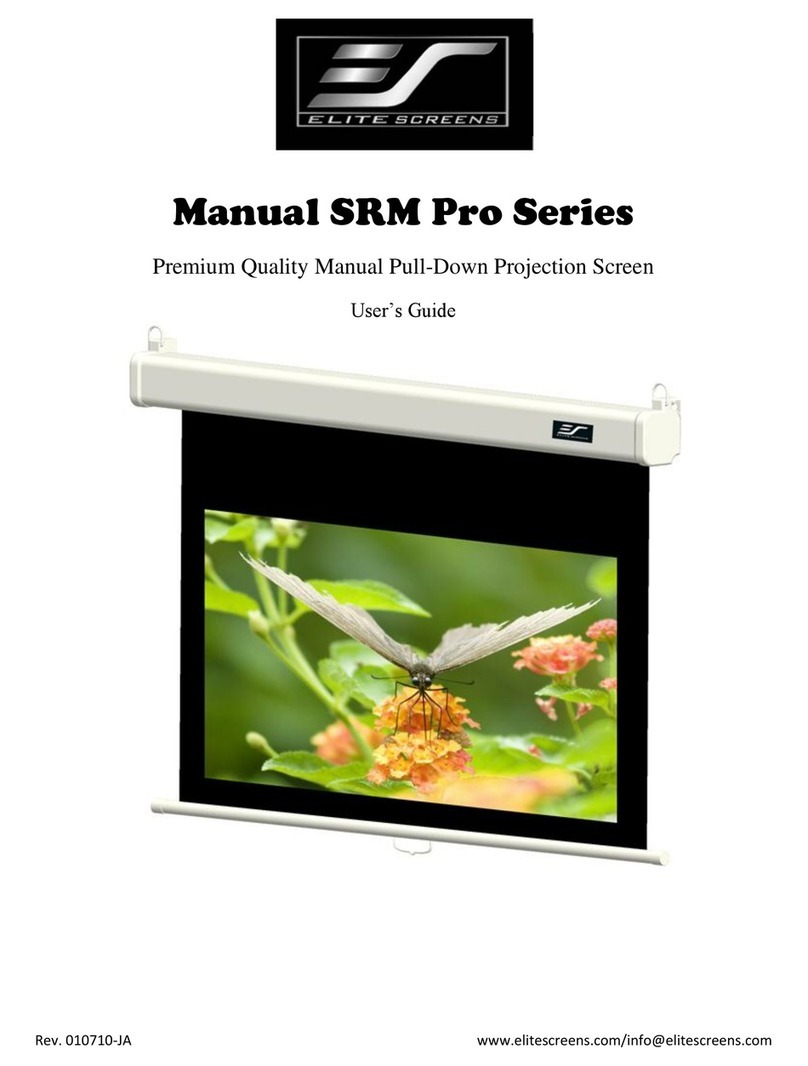 Elite Screens Manual SRM Pro Series User manual Elite Screens Manual SRM Pro Series User manual
