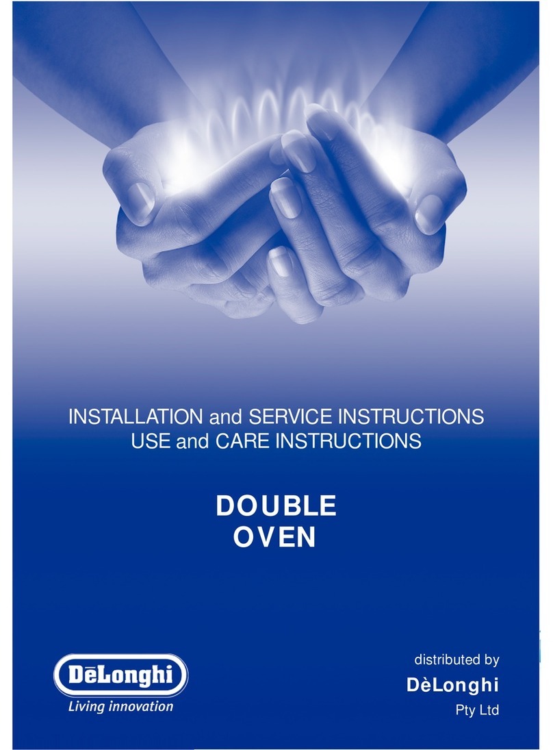 DeLonghi DOUBLE OVEN instructions