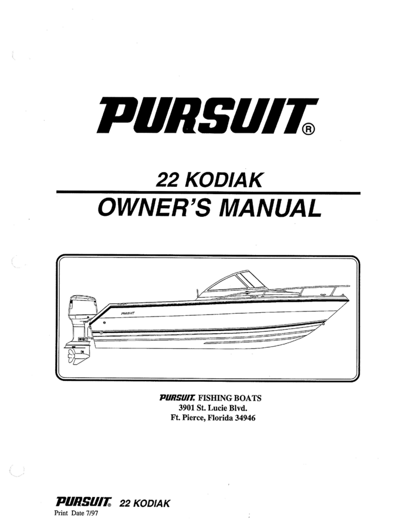 PURSUIT 22 KODIAK owner's manual