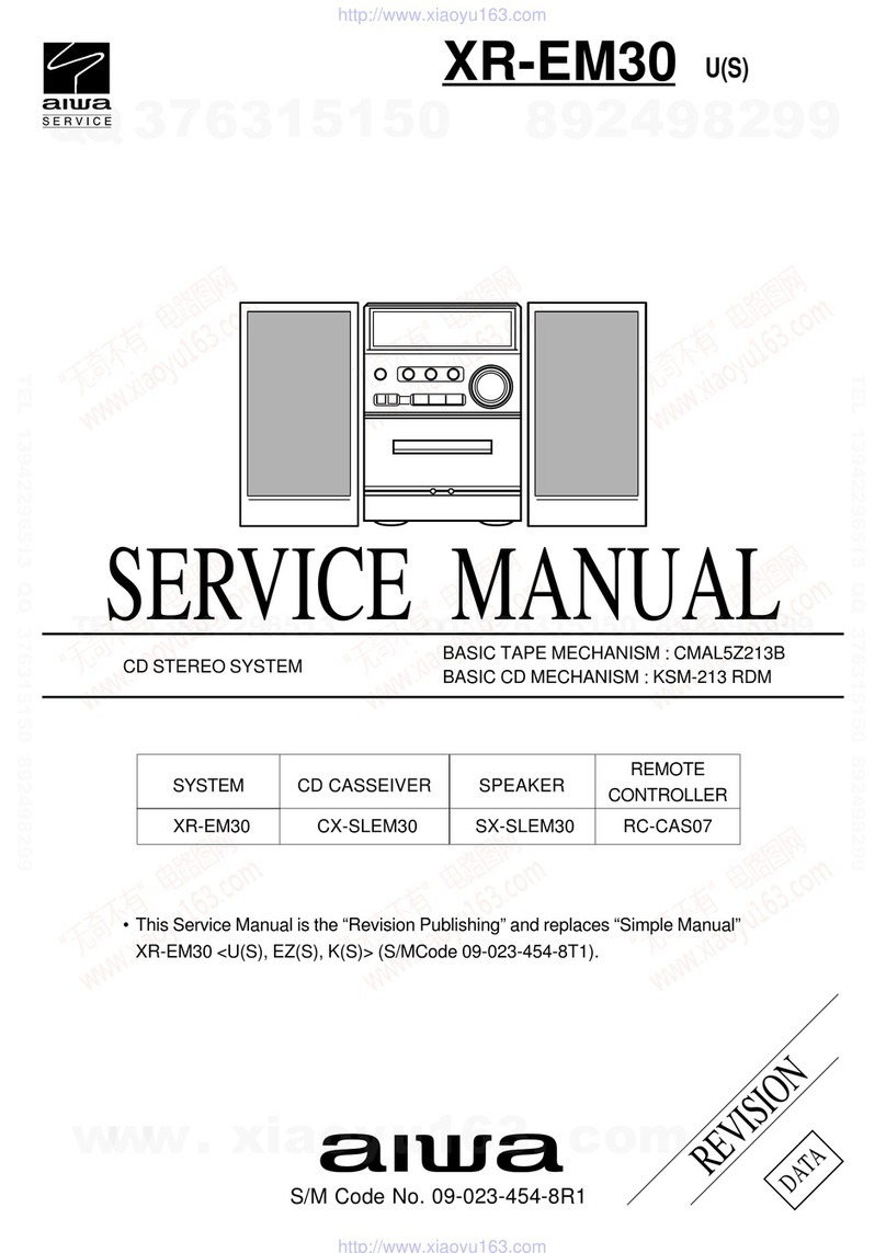 Aiwa XR-EM30 Service manual