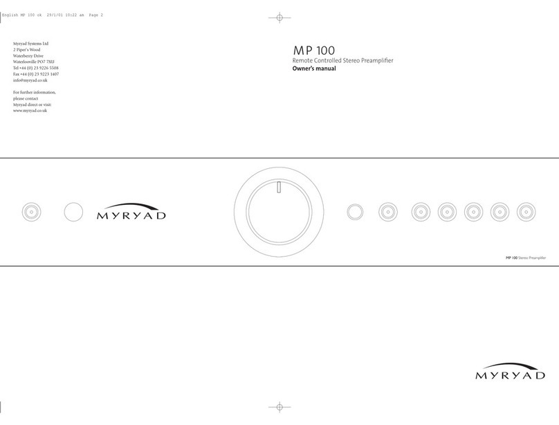 Myryad MP100 owner's manual