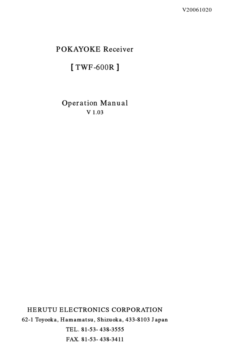 Herutu POKAYOKE TWF-600R User manual