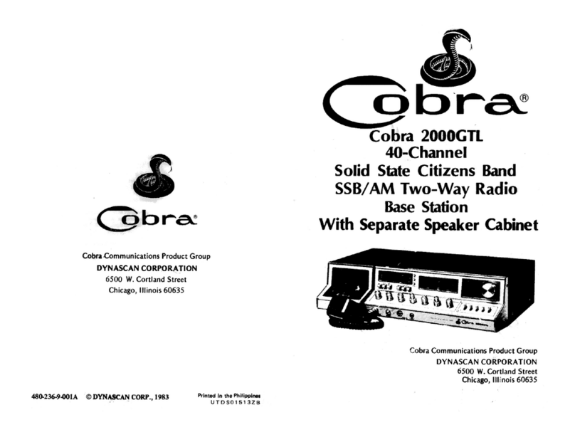 Cobra 2000GTL User manual