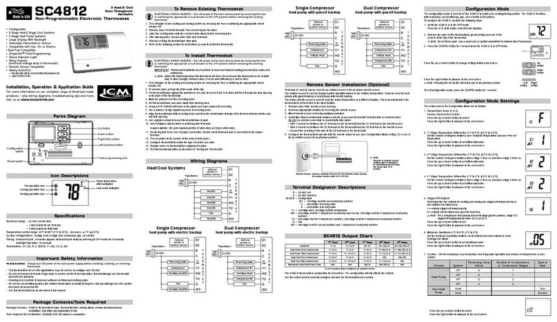 ICM Controls SC4812 operating instructions