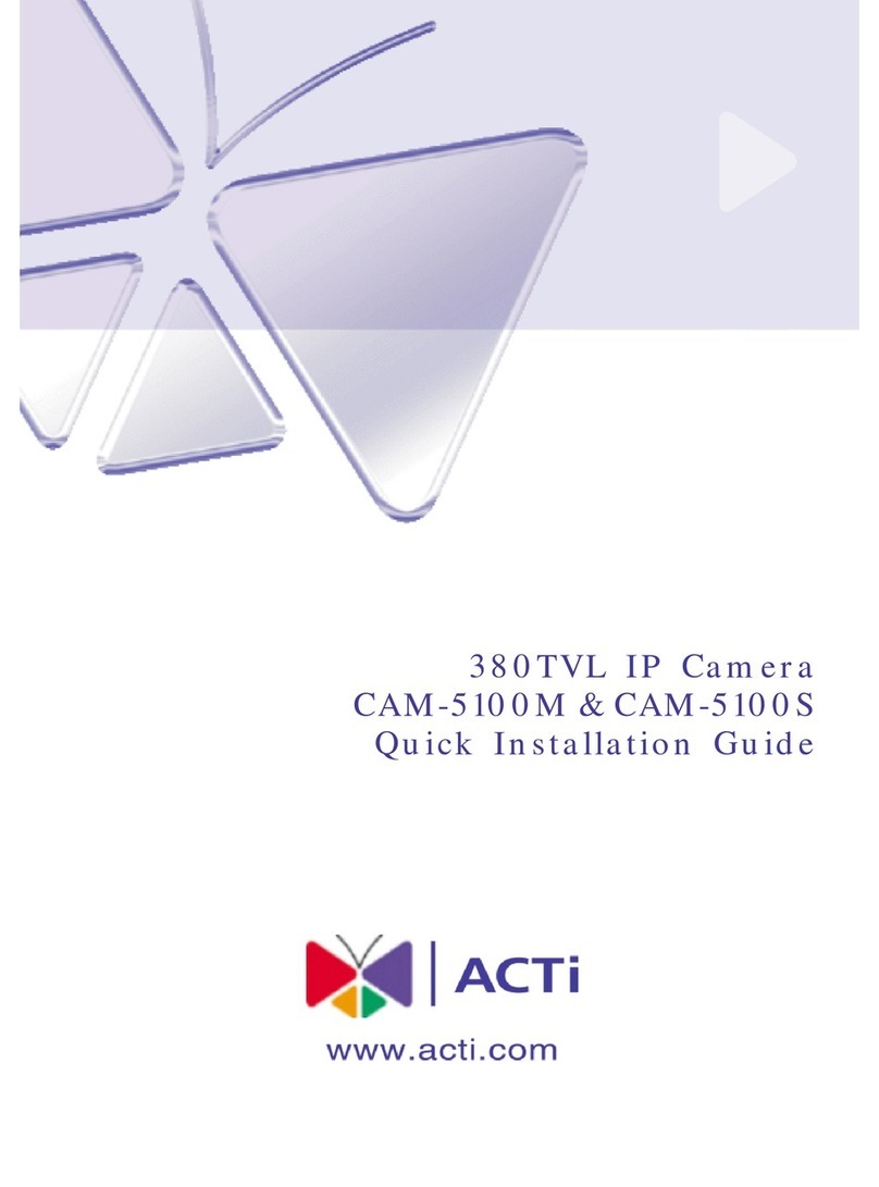ACTi CAM-5100M Quick installation guide