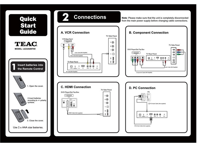 Teac LE23A86FHD User manual Teac LE23A86FHD User manual