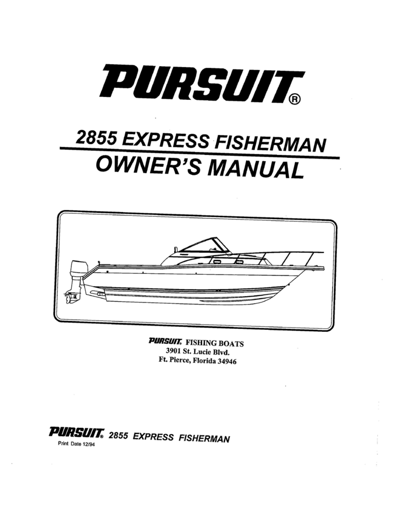PURSUIT 2855 Express Fisherman owner's manual