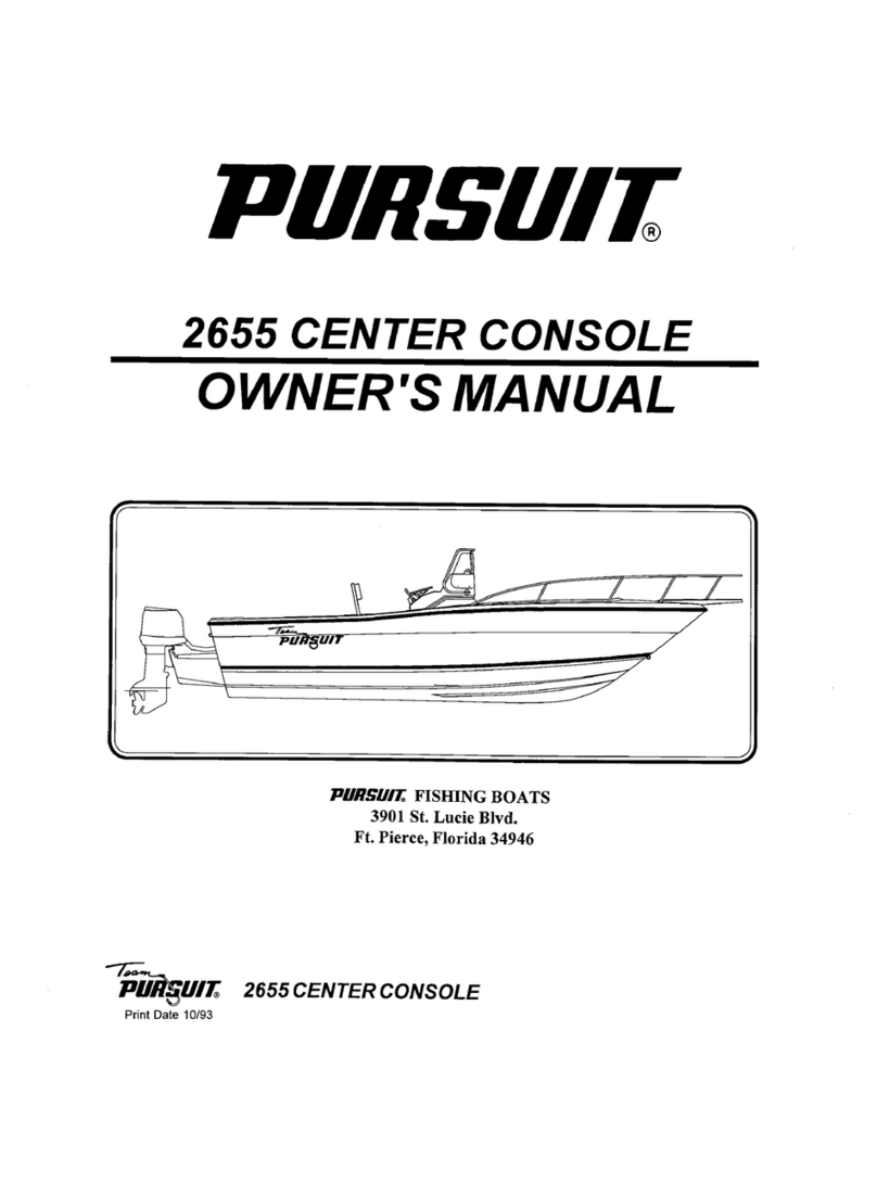 PURSUIT 2655 Center Console User manual PURSUIT 2655 Center Console User manual