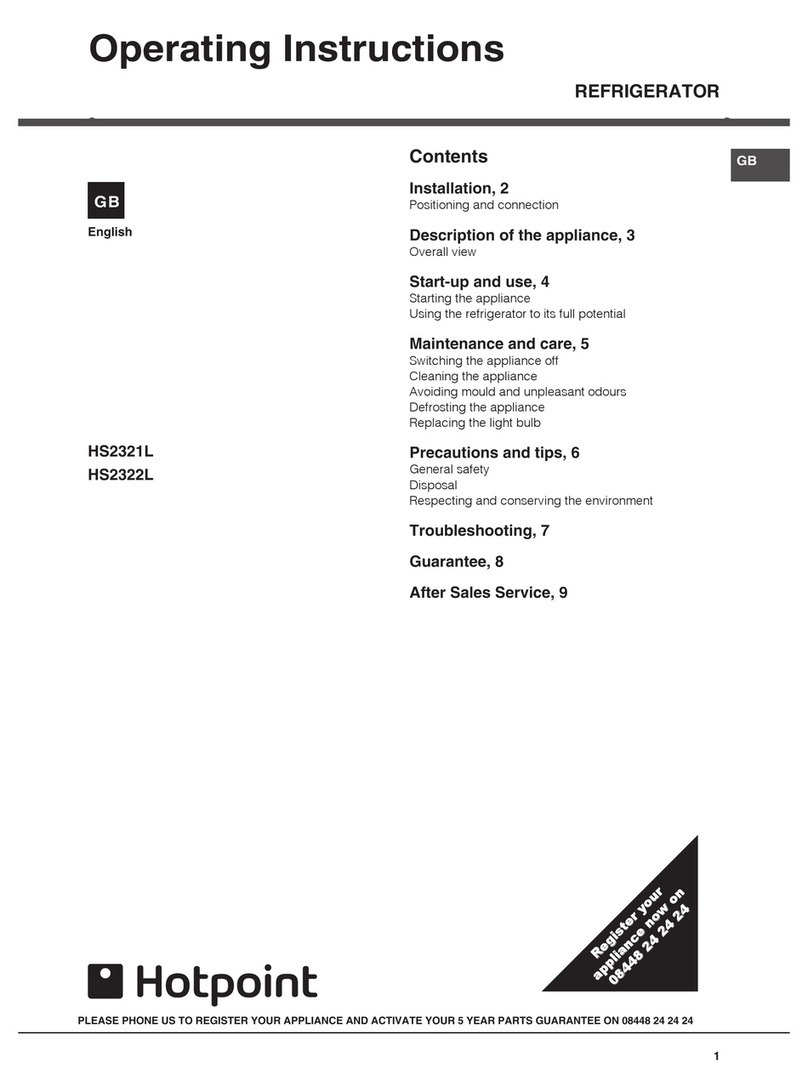 Hotpoint HS2321L User manual
