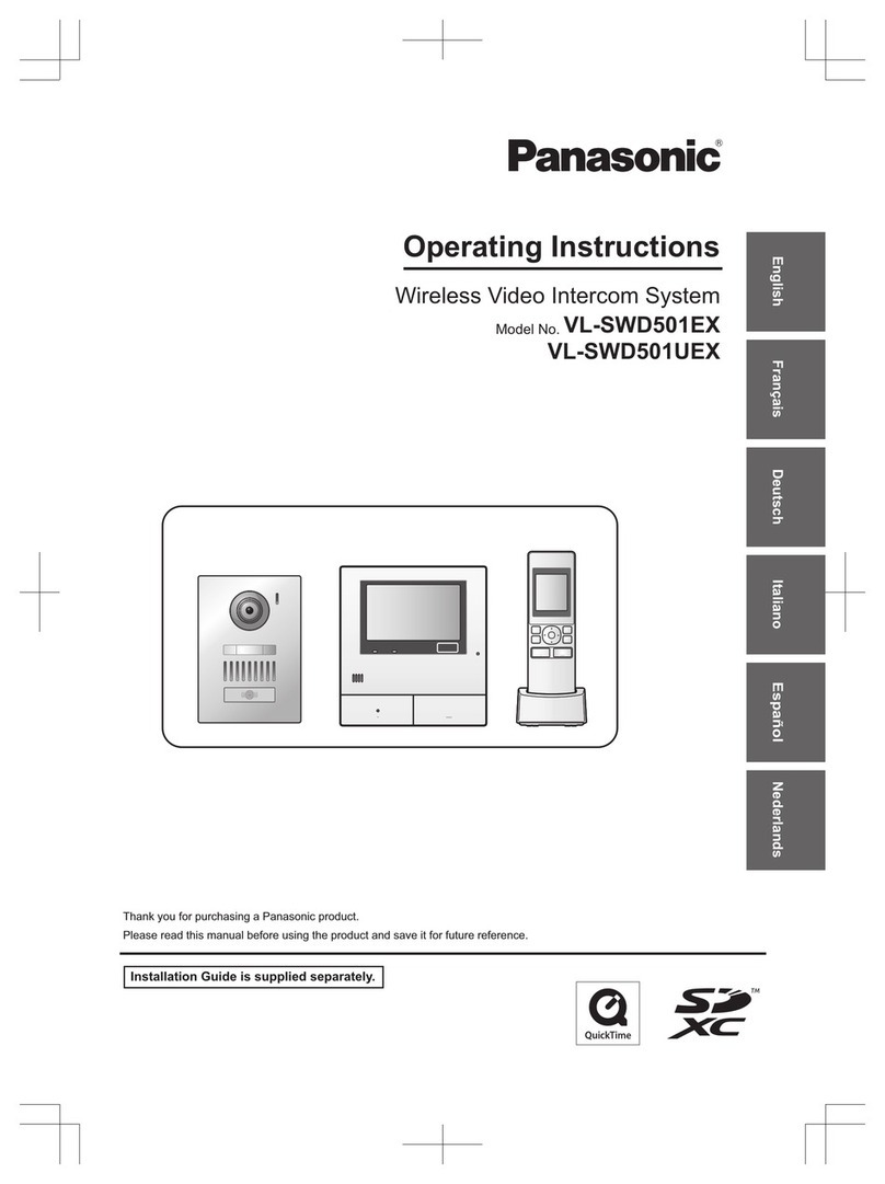 Panasonic VL-SWD501EX User manual