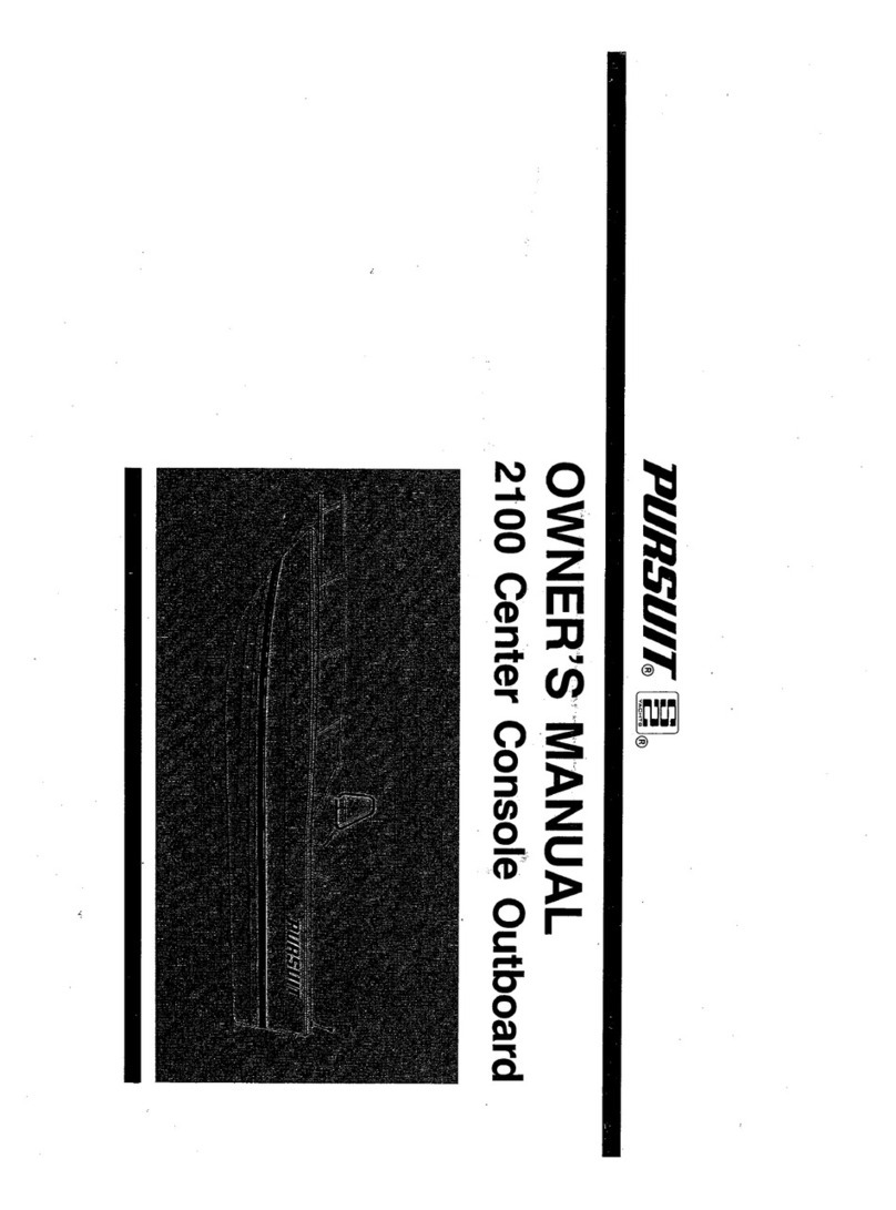 PURSUIT 2100 owner's manual