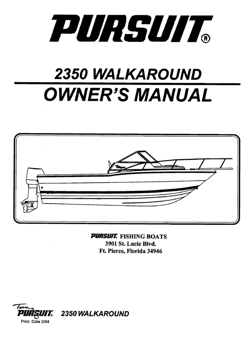 PURSUIT 2350 owner's manual