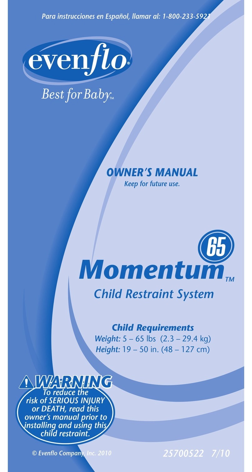 Evenflo Momentum 65 owner's manual