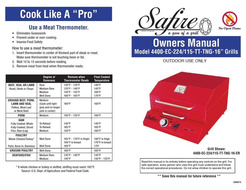 Safire 115-TT-TNG-16” owner's manual