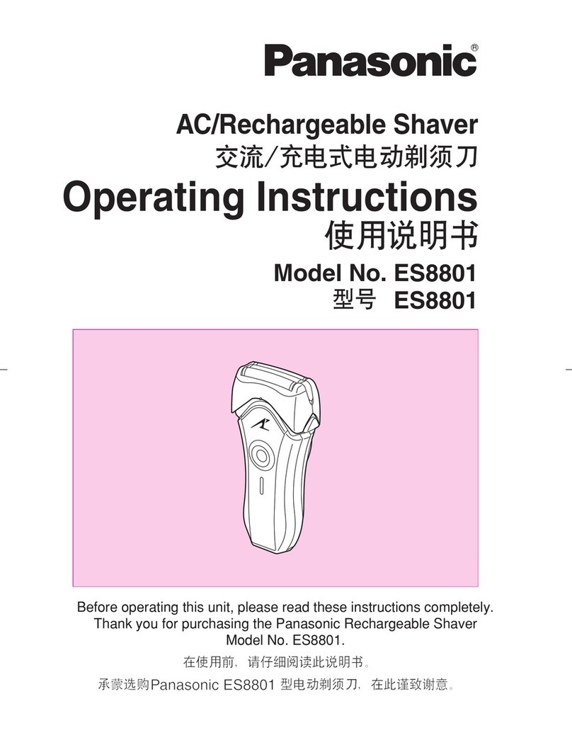 Panasonic ES8801 Assembly Instructions