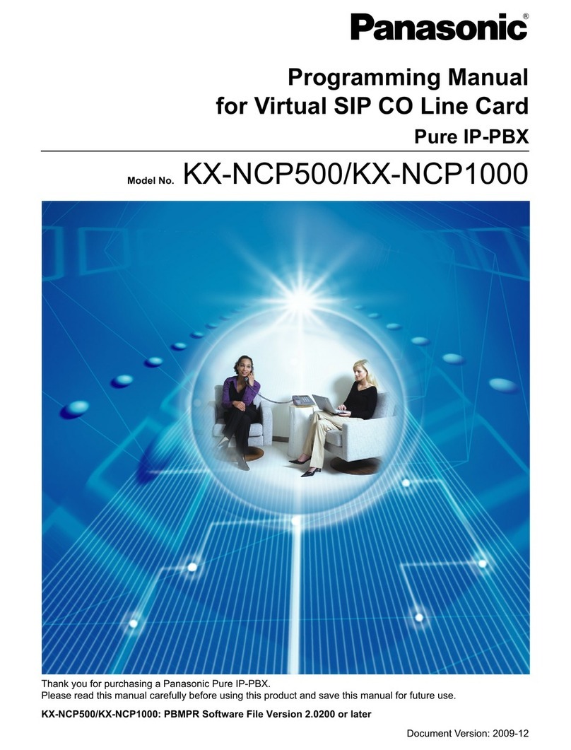 Panasonic KX-NCP1000 Owner's manual Panasonic KX-NCP1000 Owner's manual
