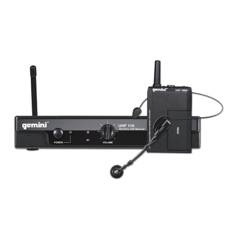 Gemini UHF-116HL Operation manual