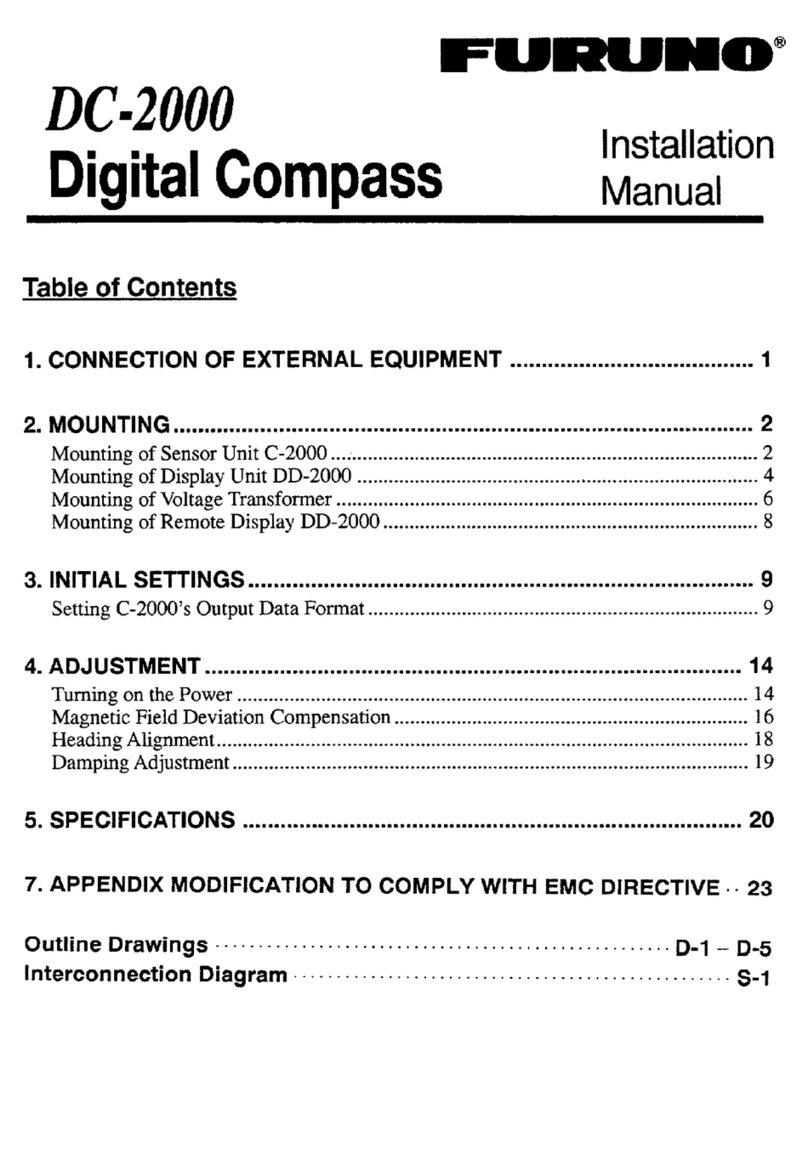 Furuno DC-2000 installation manual