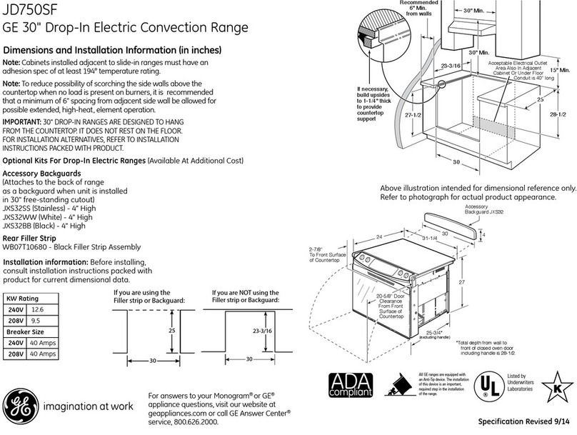 GE JD750SF User instructions