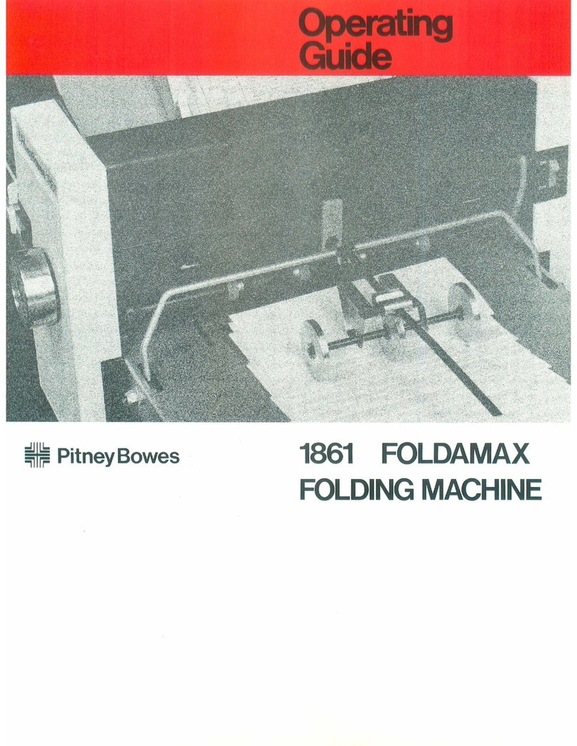 Pitney Bowes 1861 Foldamax operating guide