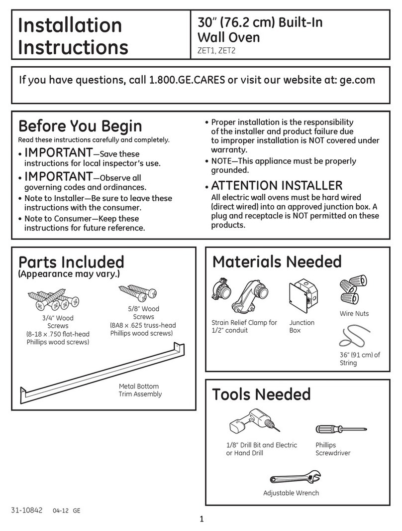GE Monogram ZET1SMSS User manual