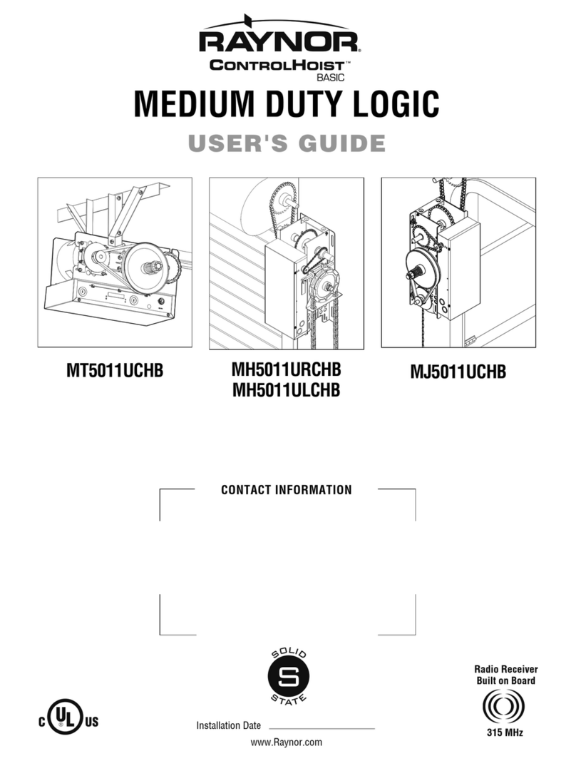 Raynor MT5011UCHB user guide