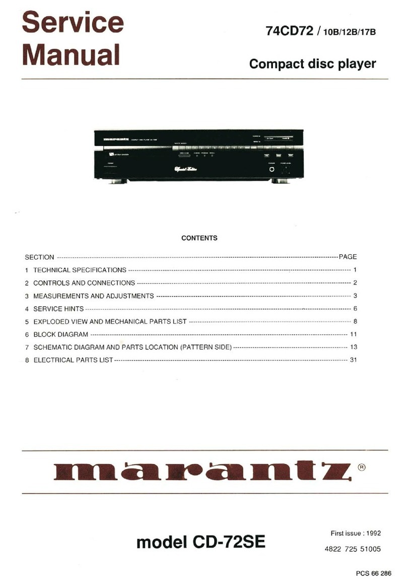 Marantz CD-72SE Service manual
