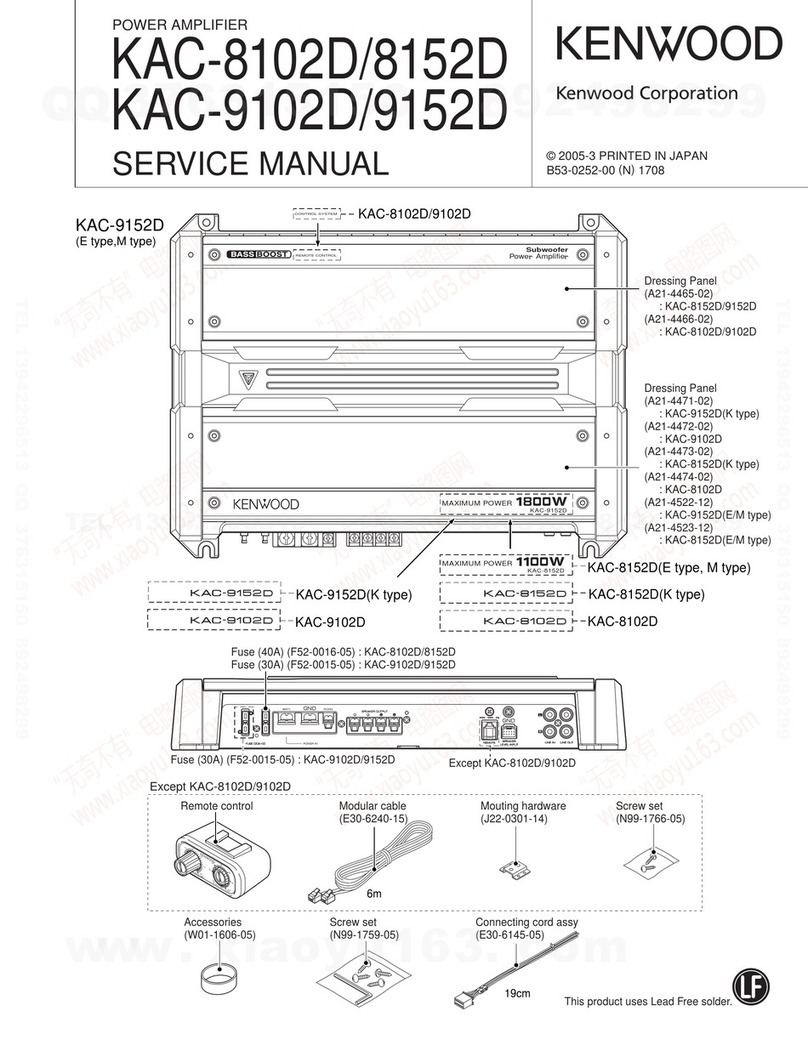 Kenwood KAC-8102D Service manual