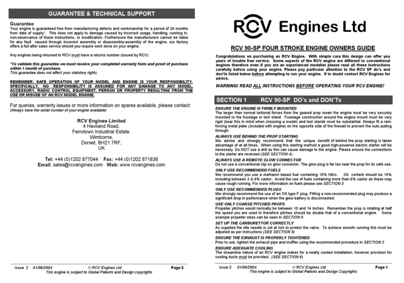 RCV 90-SP owner's manual