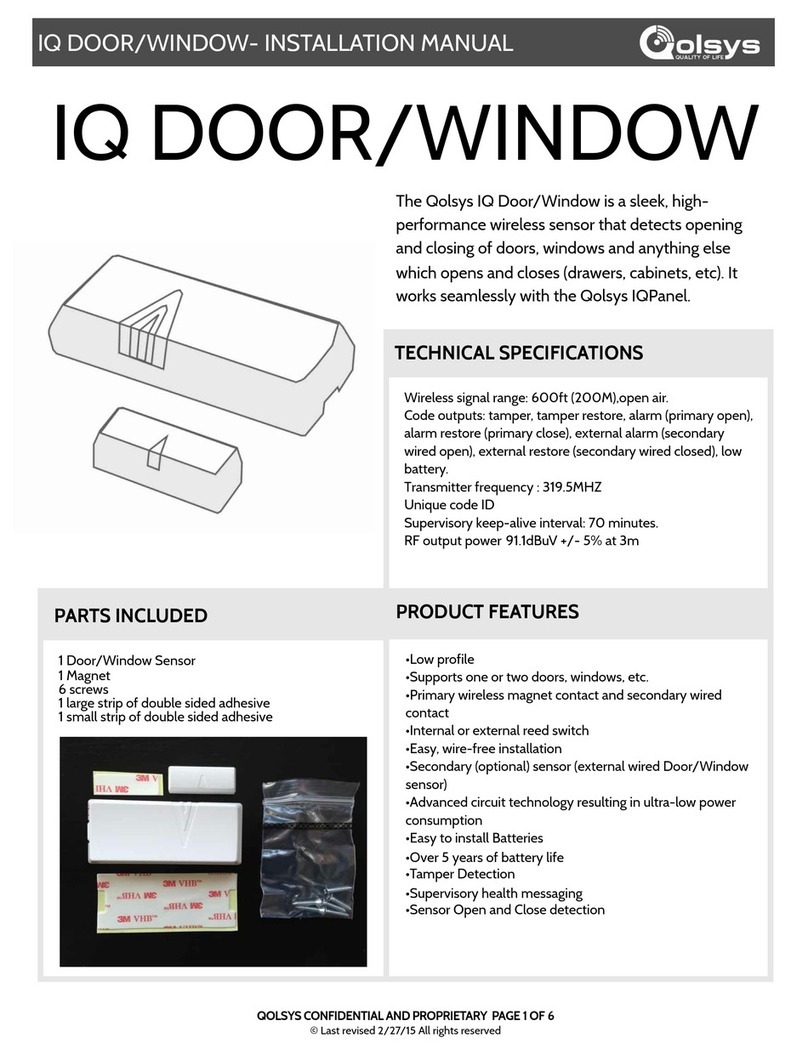 QOLSYS IQ PANEL User manual