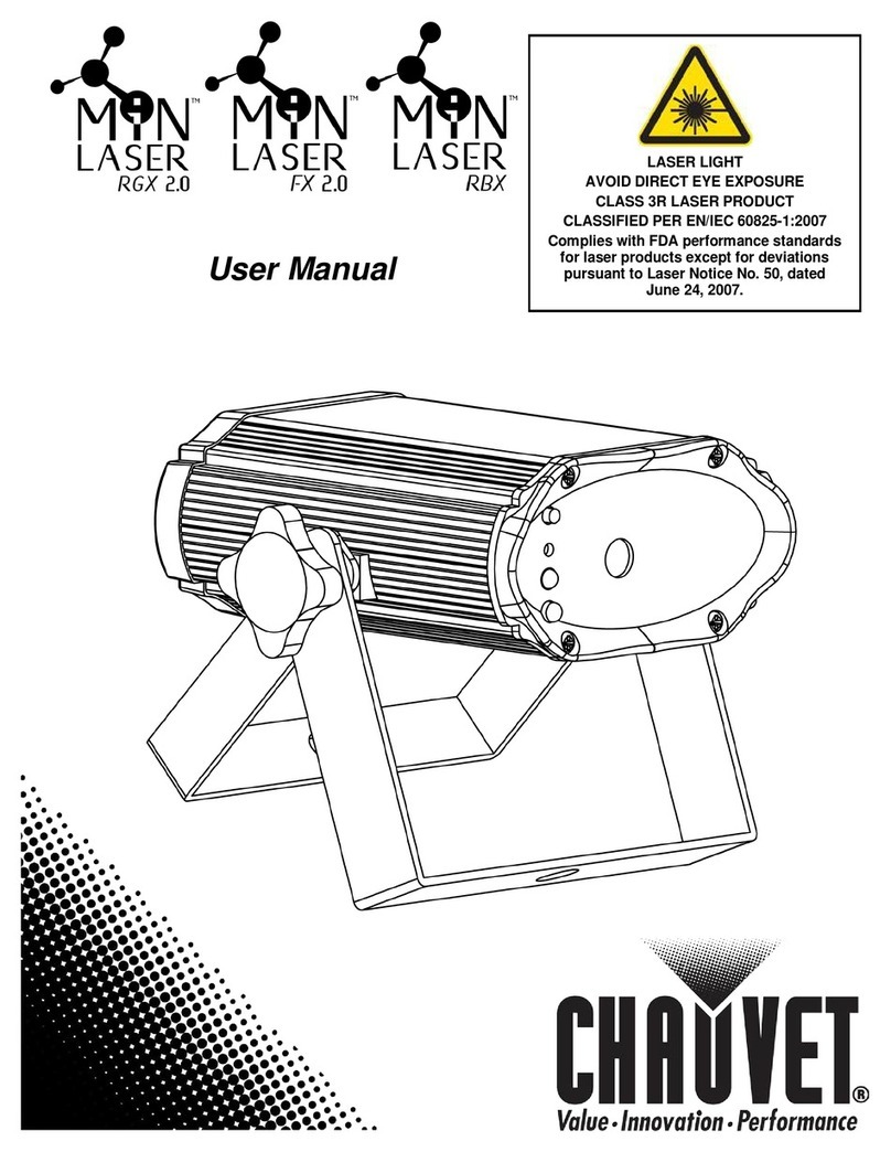 Chauvet MinLaser RGX 2.0 User manual