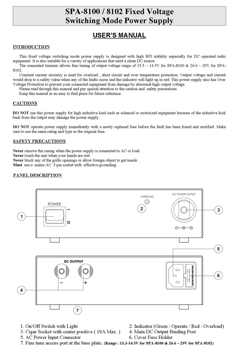 Hadex SPA-8100 user manual
